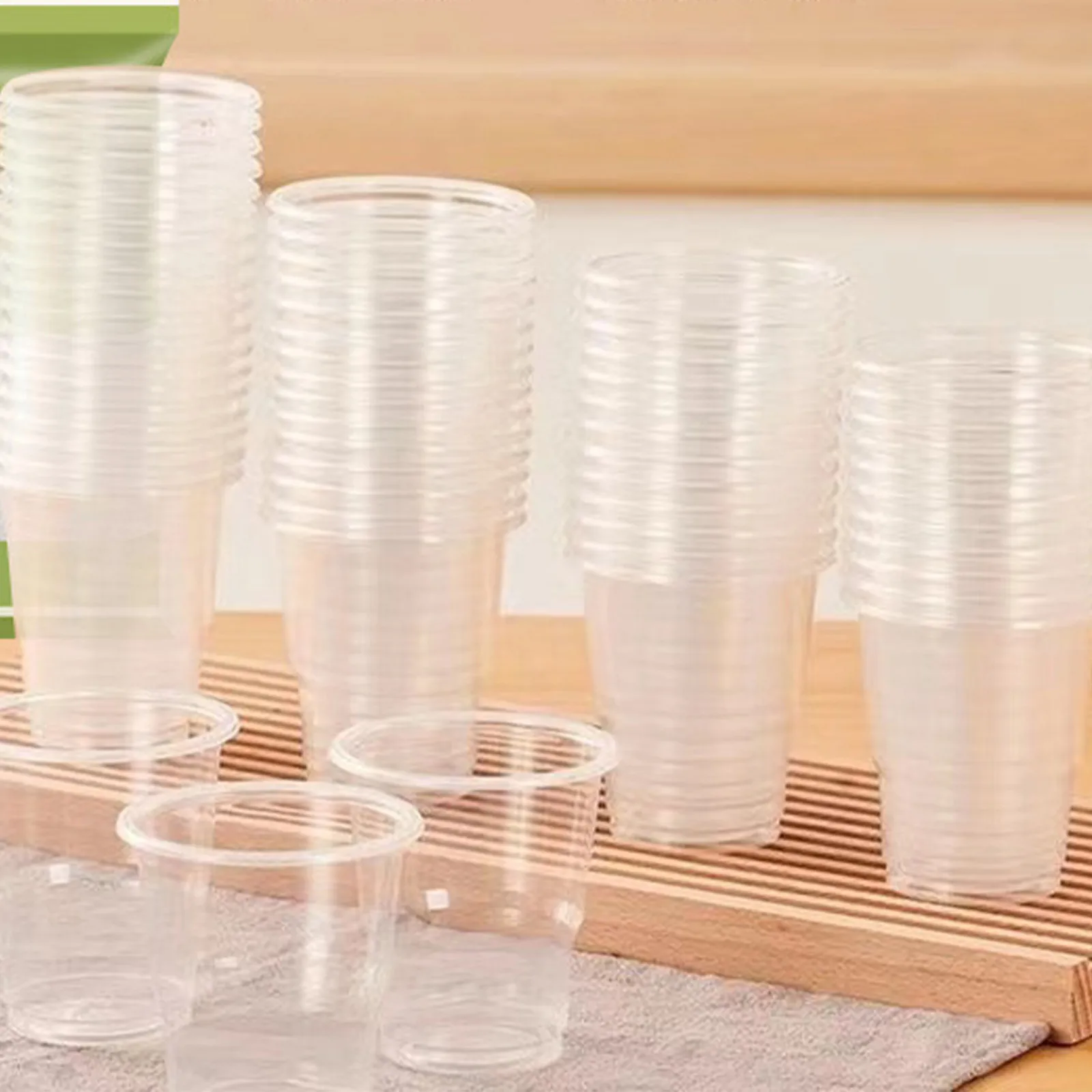 200 Pack 7Oz Clear Plastic Cups,7 Ounce Disposable Cups,Cold Party Drinking Cups For Any Occasion,Ice Tea,Juice, Coffee Glasses