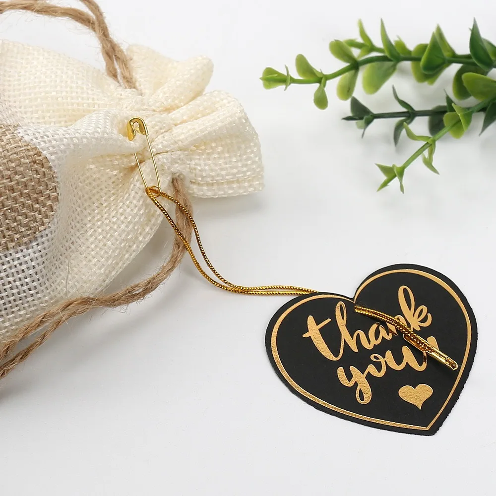 100pcs 8cm Length Gold Lines Loop Locks High Quality Clothing Tags Labels Hanger pin Garments Fasteners Accessories Wholesale