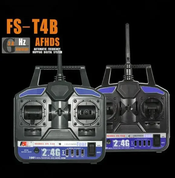 

FlySky FS-T4B + FS-R6B 4Ch 2,4G радиосистема fpr радиоуправляемый самолет планер вертолет