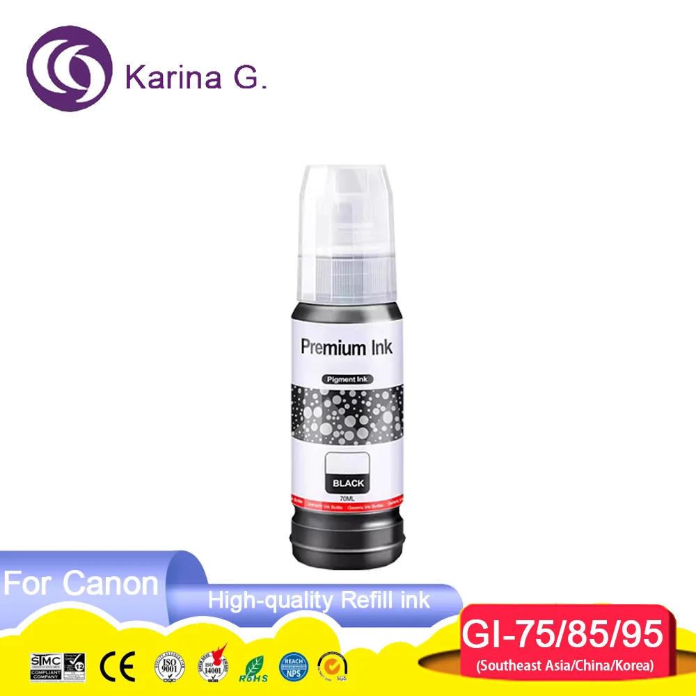 GI-75 GI-85 GI-95 GI75 GI85 Compatible Bottle Water Based Refill Pigment Ink for