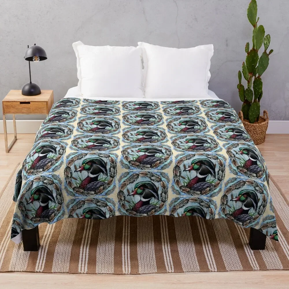 

Wood duck Head Throw Blanket Loose Fashion Sofas Blankets