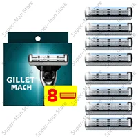 Rasoir de Précision Mach3 pour Hommes, Lames de Rechange, pour Peaux Sensibles, Tête Pivotante 3