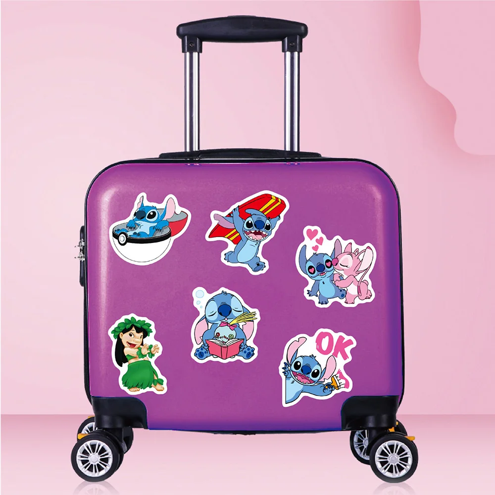 10/30/50/100PCS Disney Cute Cartoon Lilo & Stitch Graffiti Stickers Laptop Scrapbook Diary Luggage Waterproof Sticker Kid Toy
