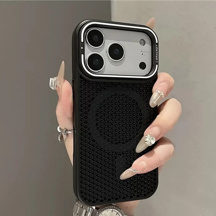 Honeycomb Silicone Protective Case with Magnetic Suction and Stand Function