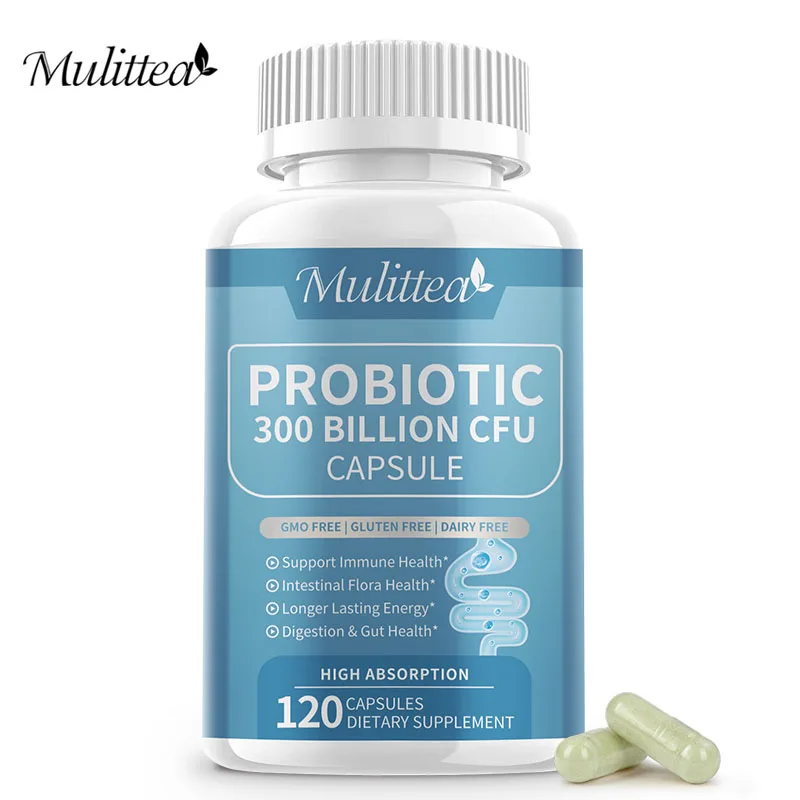 

Mulittea probiotic complex supplement for Gut Health Immunity and Digestive Health Promote intestinal peristalsis for Adults