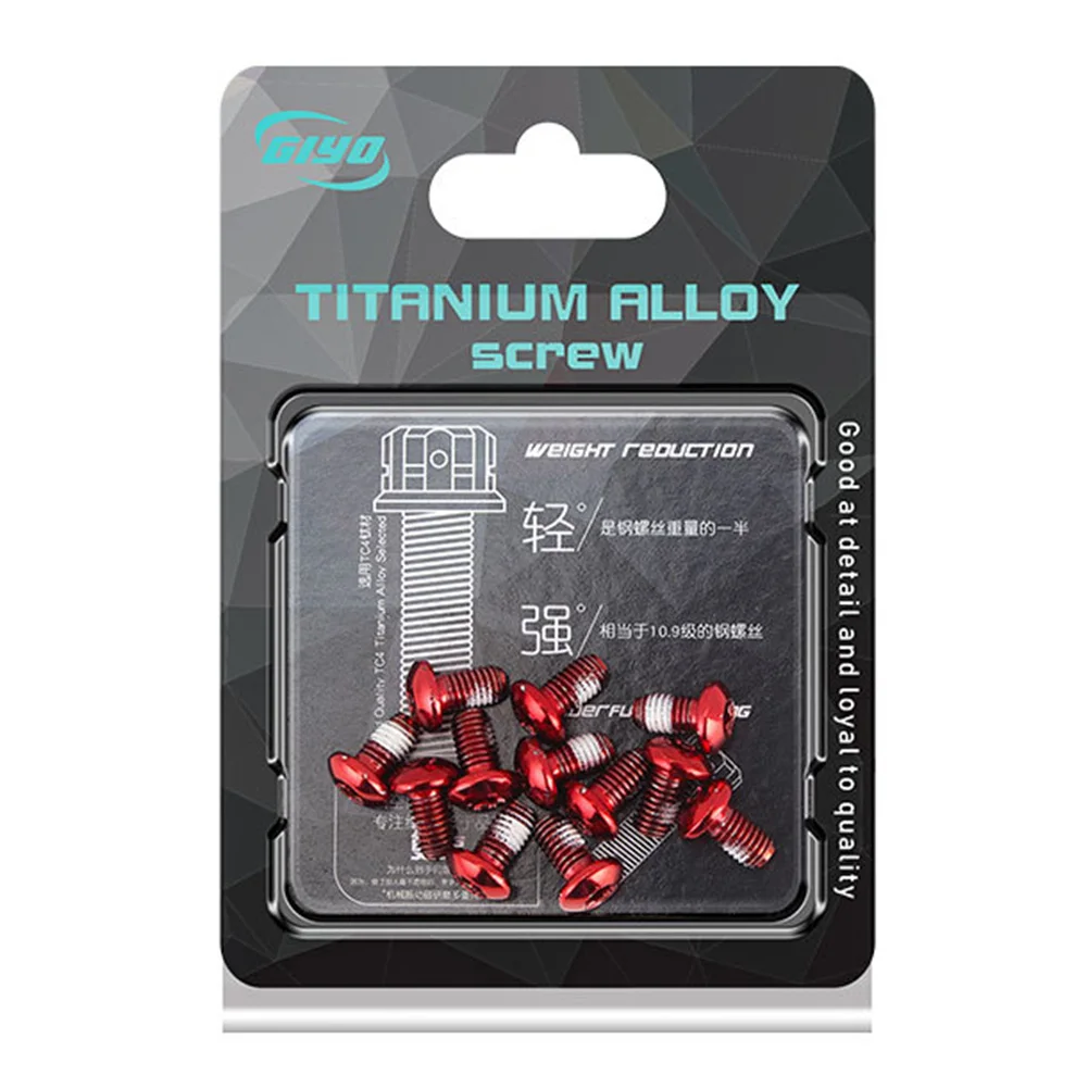 

(12 pack) Bolts 12pcs Bicycle Bike Disc brake rotor M5 x 9mm Mountain Stainless Practical Durable High Quality