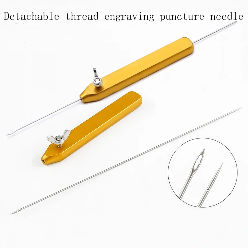 

Cosmetic micro-plastic facial thread carving puncture needle lift skin buried thread guide wound suture broken skin needle