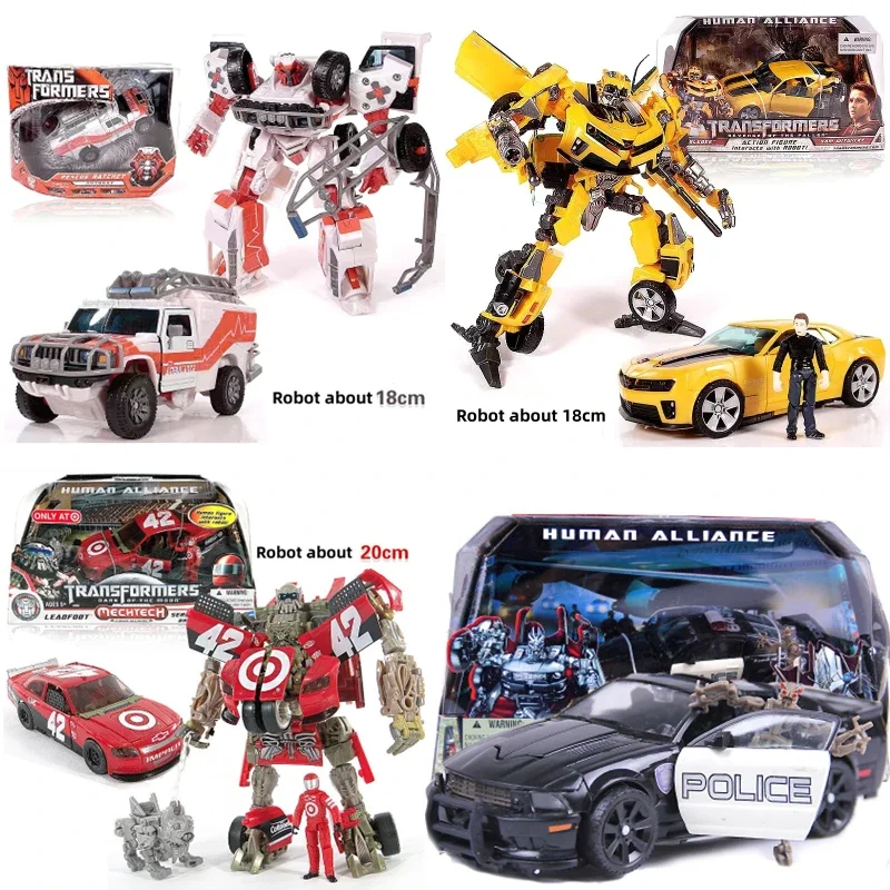 Film Ko Ver. Giocattoli Di Trasformazione Human Alliance Yellow Bee Barricade Leadfoot Voyager Rescue Ratchet Action Figure