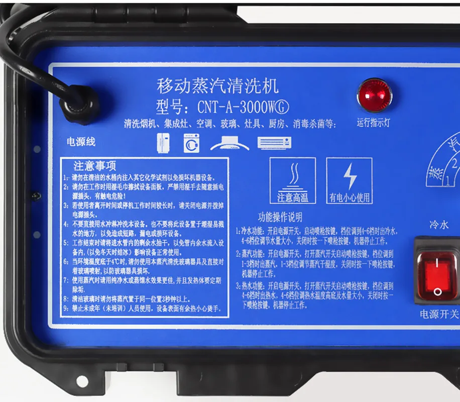 110V 220V Household Electric Steam Cleaner 3000W 4.5Bar High temperature And Pressure Air Conditioner Range Hood Car Cleaning 5