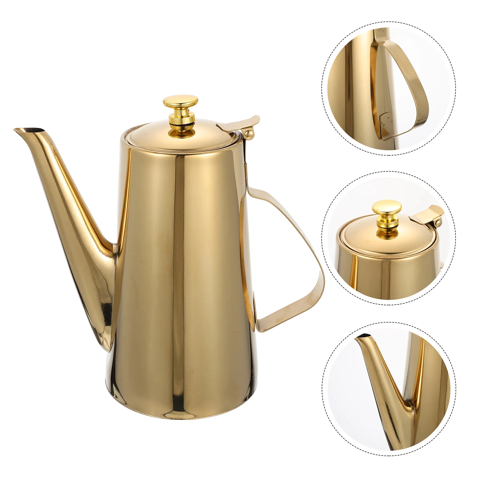 

Oil Dispenser Bottle Olive Vinegar Container Sauce Stainless Steel Pot Pitcher Soy Cruet Kitchen Jug Water Decanter Cooking