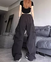 Ripped Y2K Women Cargo Pants Fashion Vintage Hip Hop Loose High Waist Pocket Baggy Pant Casual Streetwear Drawstring Sweatpant - Image 3