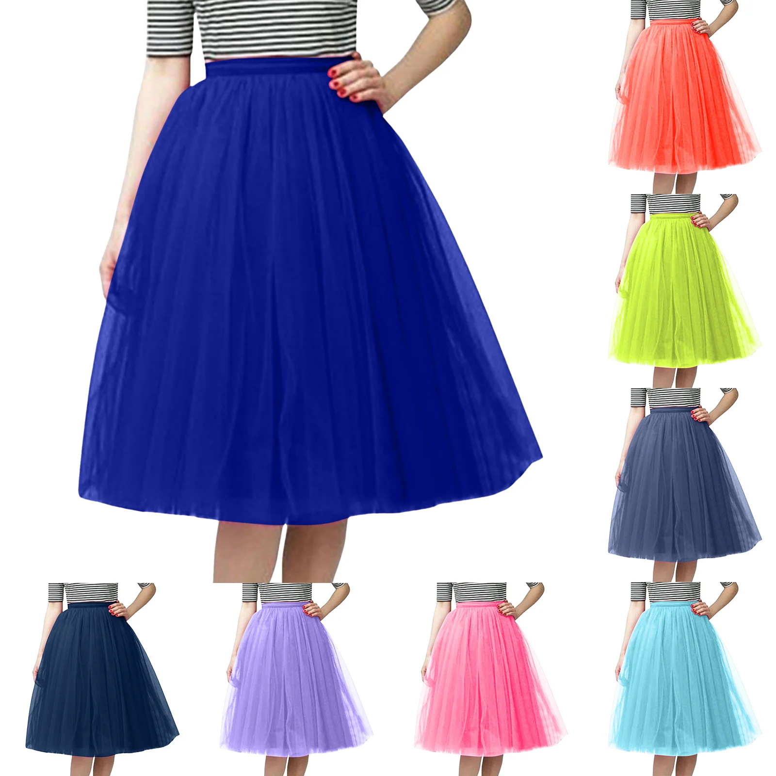 

Women Vintage Tulle Skirt Short Tutu Mid Skirts Adult Fancy Ballet Dancewear Party Costume Ball Gown Mini Skirt Summer