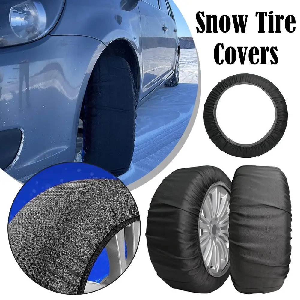Car Tire Snow Socks Wheel Tyre Off-road Tires Winter Cars Wheel Socks Suitable For Out Of City And In City Easy Assembly U5W1