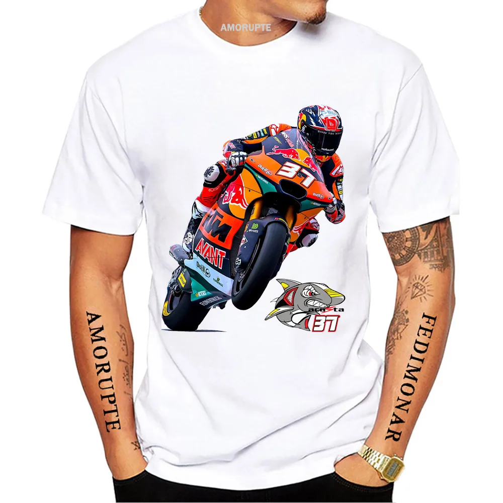 37 Pedalò Shark 2023 Gp Riding T-Shirt New Summer Men Manica Corta Moto Sport Boy Casual White Tops Moto Rider Tees