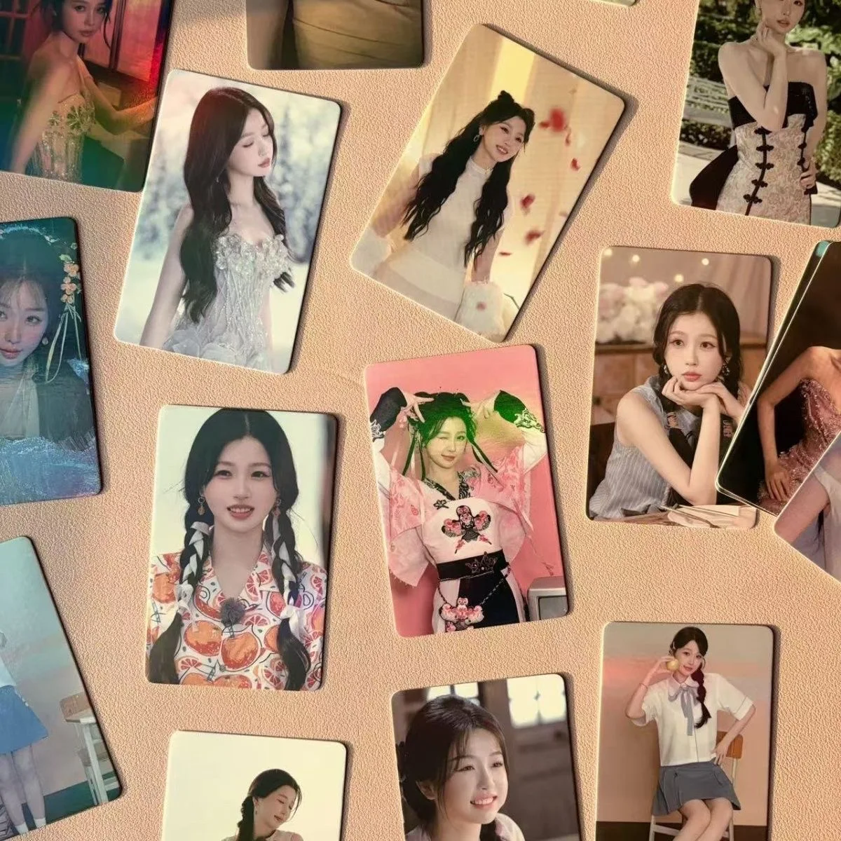 50 Pcs/Set Yu Shuxin (Esther Yu) Laser Lomo Card Chinese Idol Photo Card Fans Collection Cards