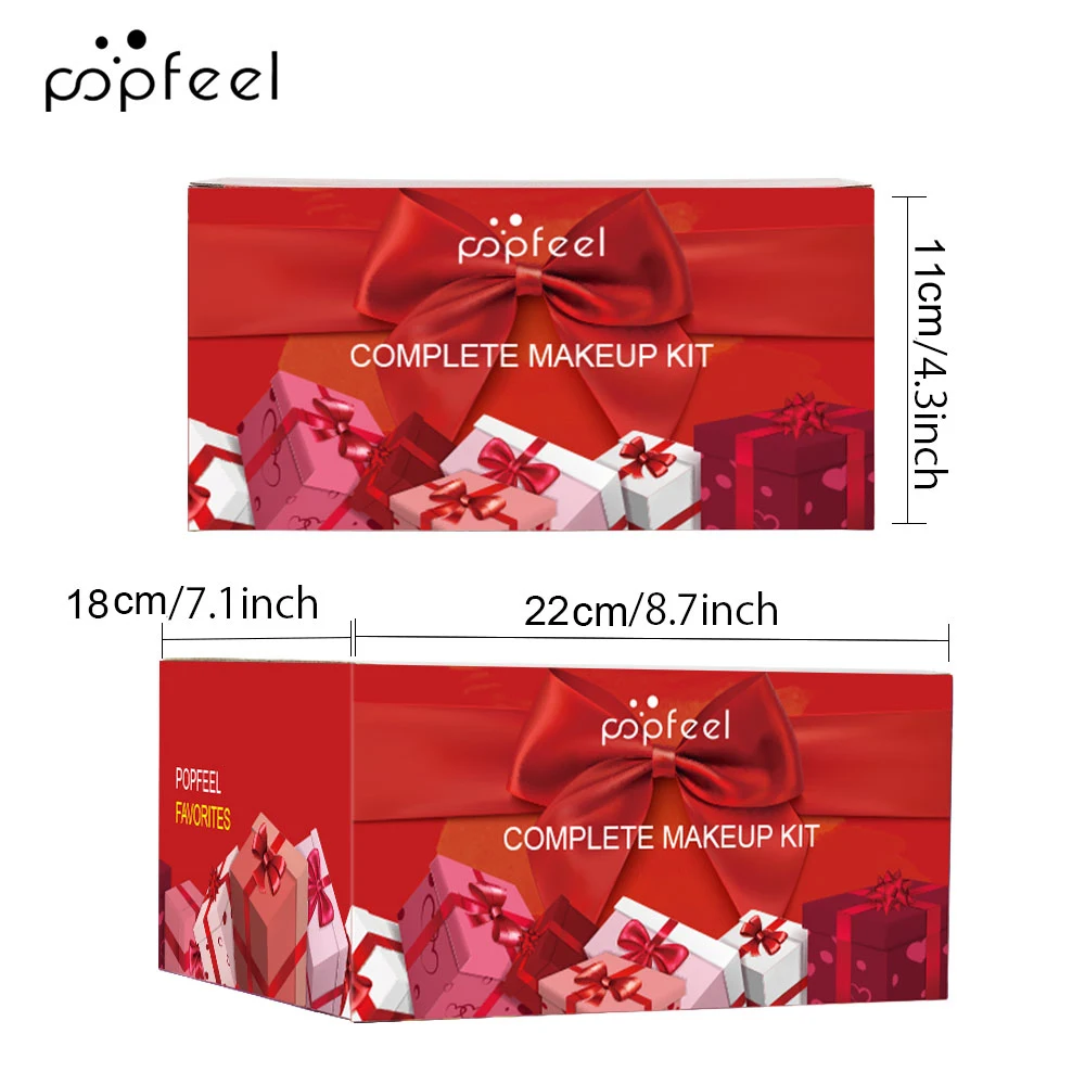 POPFEEL Complete Makeup Kit Makeup Set for Teens Kit for Women Girls Eyeshadow Palette Concealer Lipgloss