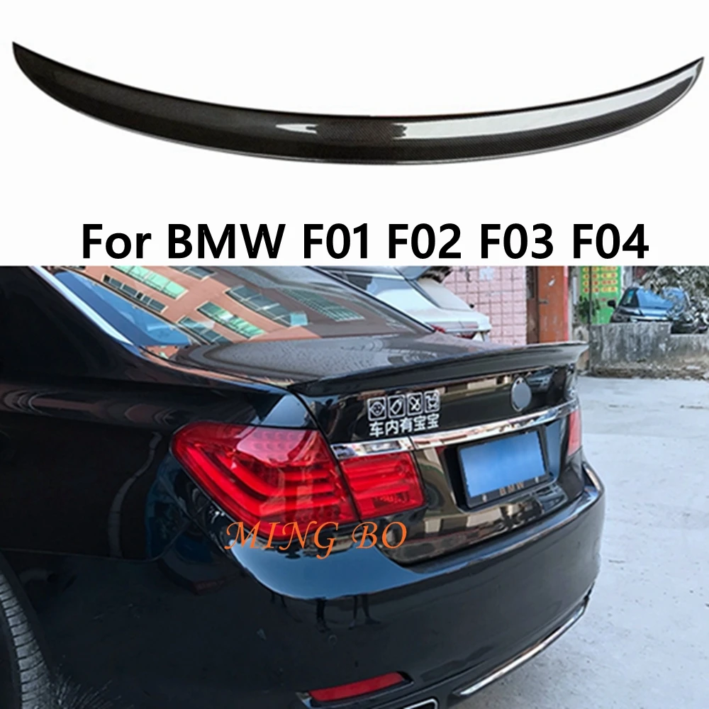 

For BMW F01 F02 F03 F04 Rear Trunk AC style Glossy black Carbon fiber Forged carbon Spoiler Wing Tail Lip 7 Series 2010 - 2015