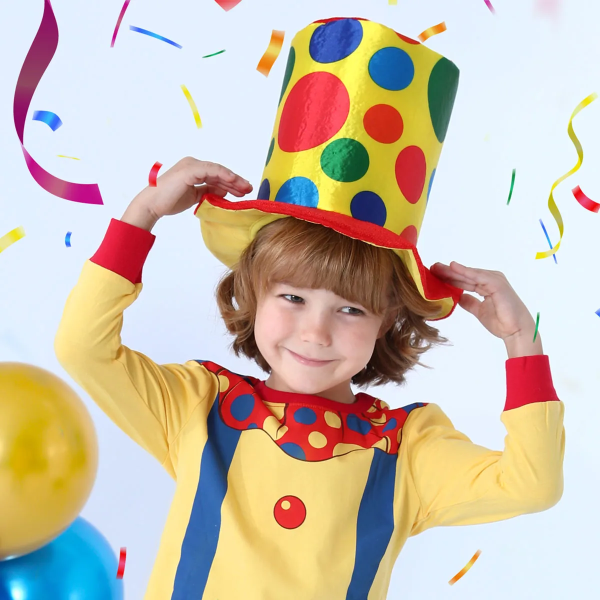 Toddler Boys Clown Hat for Kids Infant Novel Festival Multicolor Cap Baby Holiday Gift Carnival Easter Accessory 1-5 Years old baby hat,kids caps