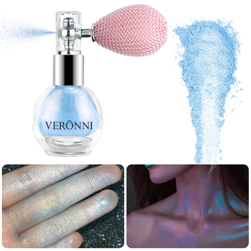 Radiant Glitter Shimmer Powder Spray for Body, Face, and Hair – Perfect for Parties & Festivals
