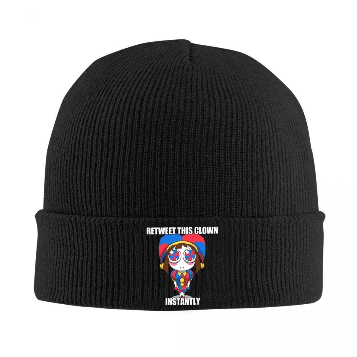 

The Amazing Digital Circus Pomni Clown Knitted Hat Beanies Winter Hat Warm Acrylic Color Caps Men Women Gifts