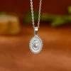 Collier géométrique en acier inoxydable pour femmes, pendentif tournesol, chaîne de clavicule, accessoires de bijoux esthétiques
