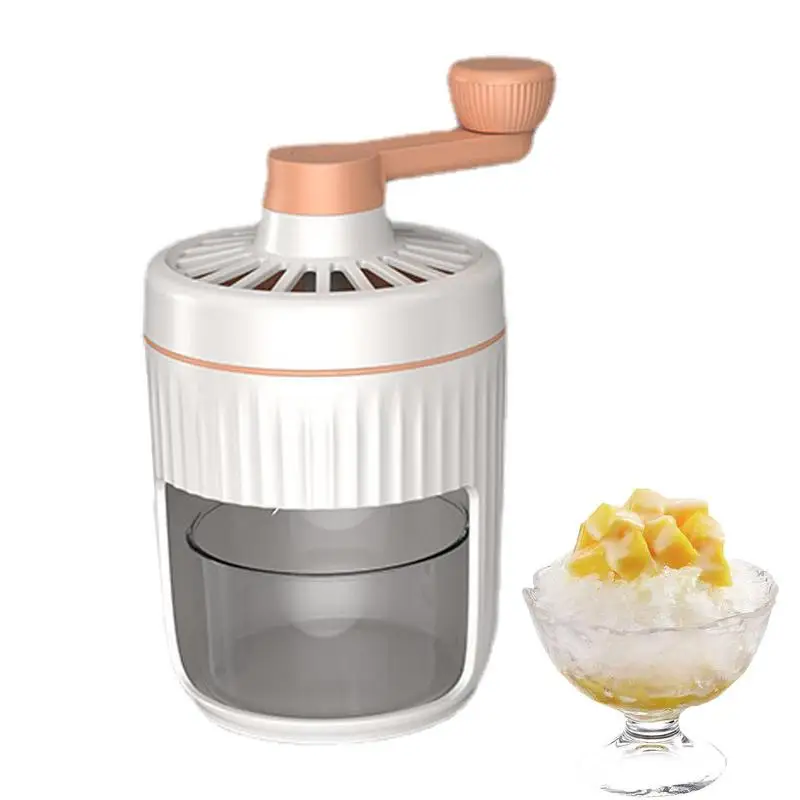 IceShaverManualIceMachineIceCrusherShaverPortableDetachableSnowConeMachineForDrink