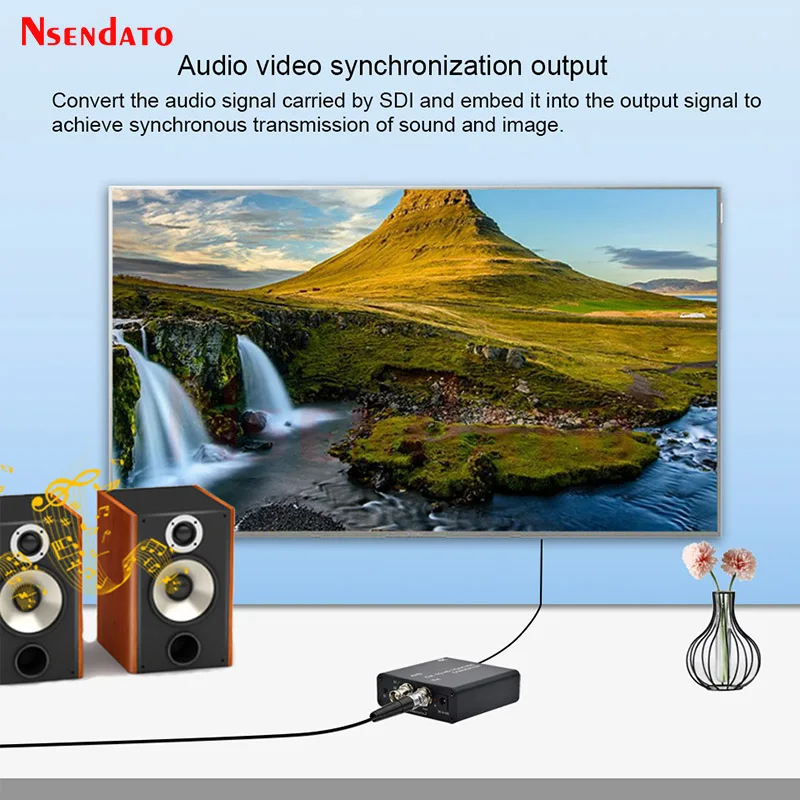 4K 8MP 3MP 5MP AHD CVI TVI to HDMI-Compatibe/CVBS/VGA Converter Full HD Camera Video Converter Adapter With loop output For CCTV