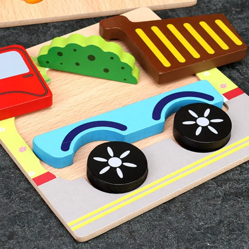 

3D пазлы с мультяшными животными, деревянные 3D головоломки, игрушки из дерева, высококачественные Развивающие головоломки с мультяшными животными для малышей