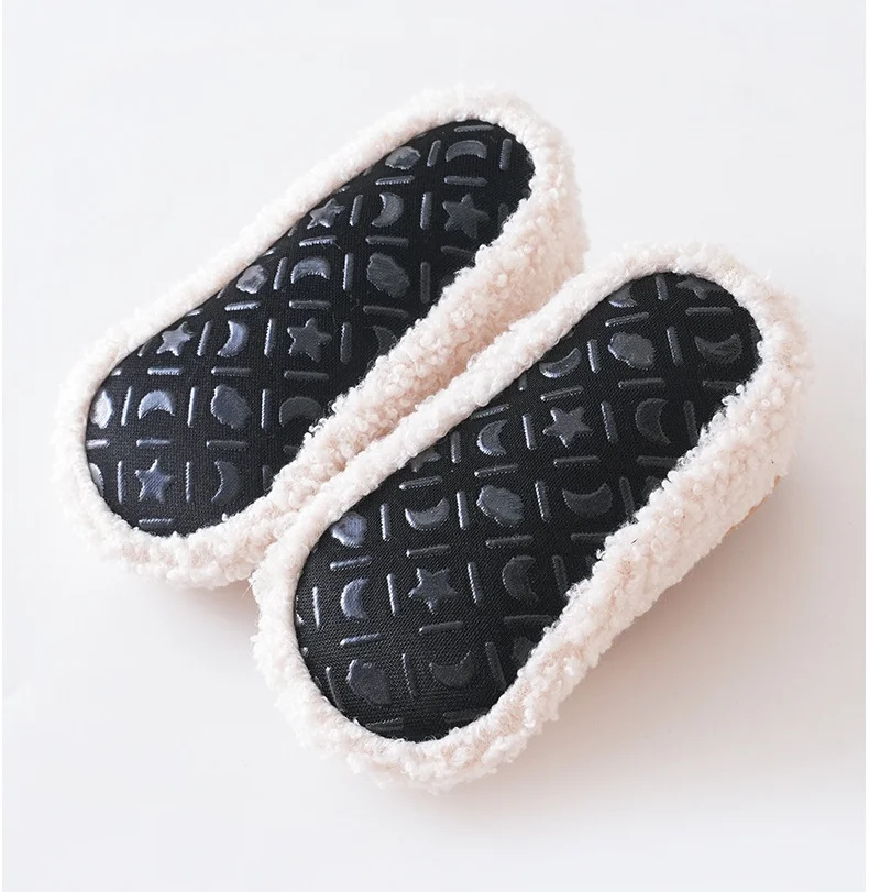 Autumn Winter Baby Slippers Toddler Plush Floor Sock Shoes Boy Girl Children Soft Anti-slip Walking Shoes Indoor Home Kids Shoes 6