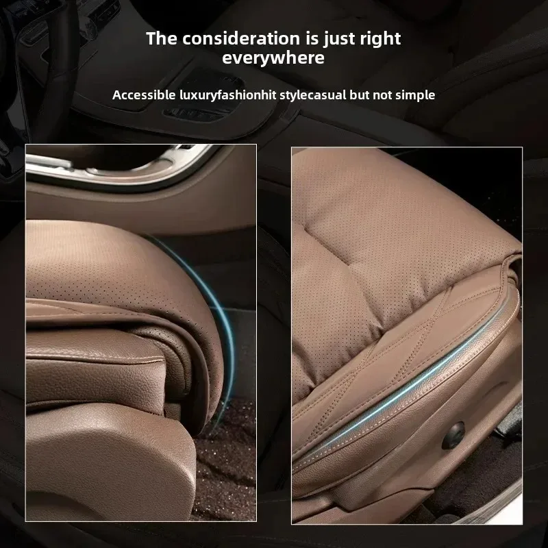 새로운 자동차 시트 쿠션 메인 드라이버 BMW 메르세데스-벤츠 및 아우디 시트 커버에 적합한 범용 4계절 가죽 시트 쿠션