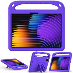 Children's Shockproof EVA Tablet Case with Handle and Stand for Redmi Pad 10.61 (Purple)