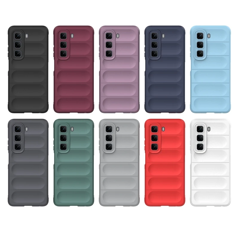 Luxury Soft Silicone Shockproof Bumper Phone Case with Lens Protection Back Cover