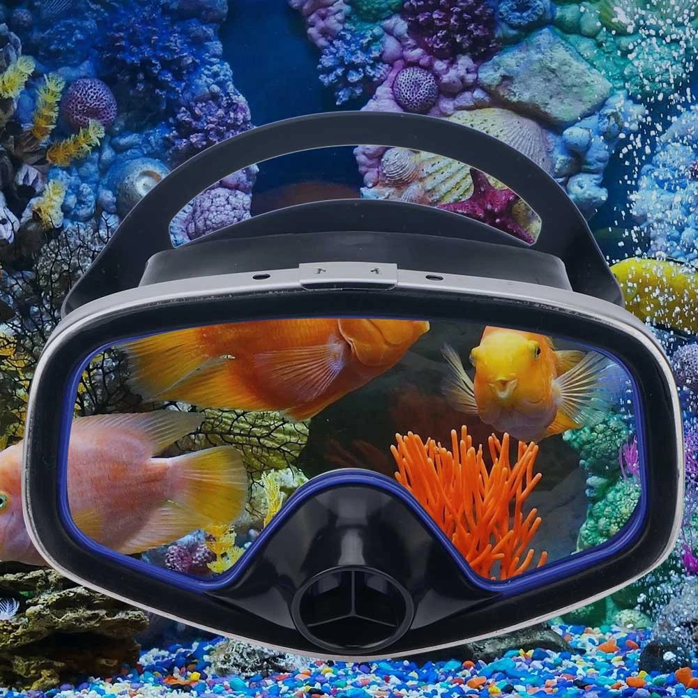 Retro Style Nose Valve Diving Mask Stainless Steel Frame Fishing And Hunting Diving Goggles Scuba Mask Snorkeling