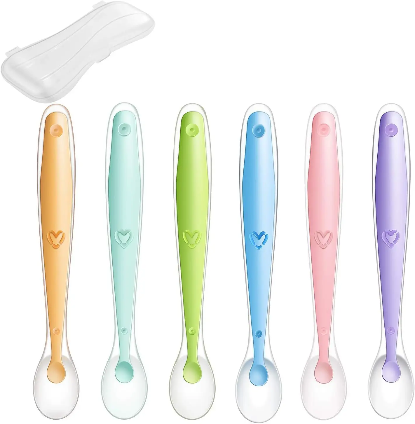 Baby Silicone Spoon 3 baby training weaning spoon