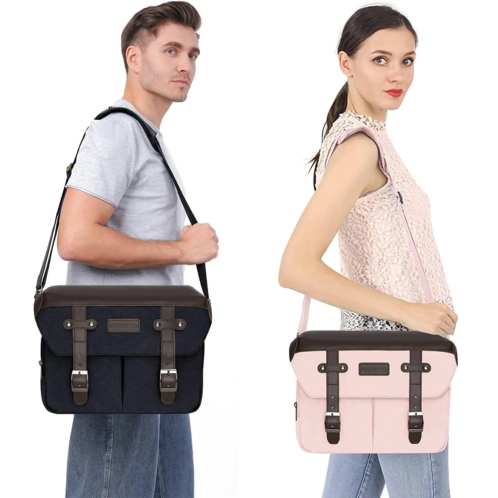 Mosiso-bolsa Mensageiro Câmera Dslr Slr Fotografia Mirrorless Vintage pu Leather Flap Bolsa de Ombro Crossbody para Canon Nikon Sony - Imagem 5