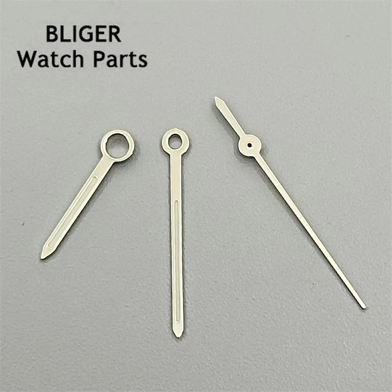 

Bliger silver watch hands green luminous hands fit NH35 NH36 moveme