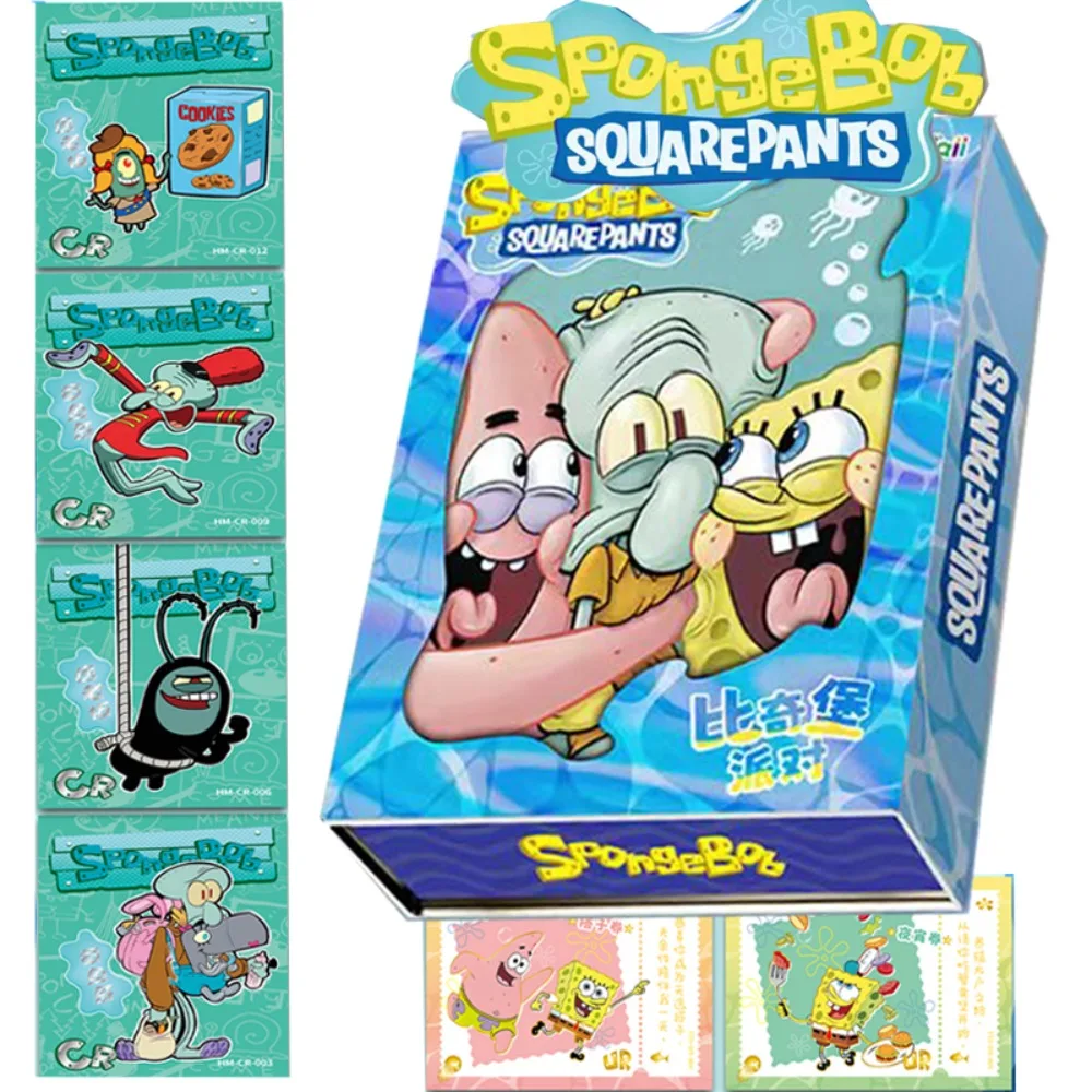 Carta Originale Spongebob Squarepants Per Bambini Patrick Star Squidward Tentacles Limited Cartoon Collection Card Regali Per Bambini