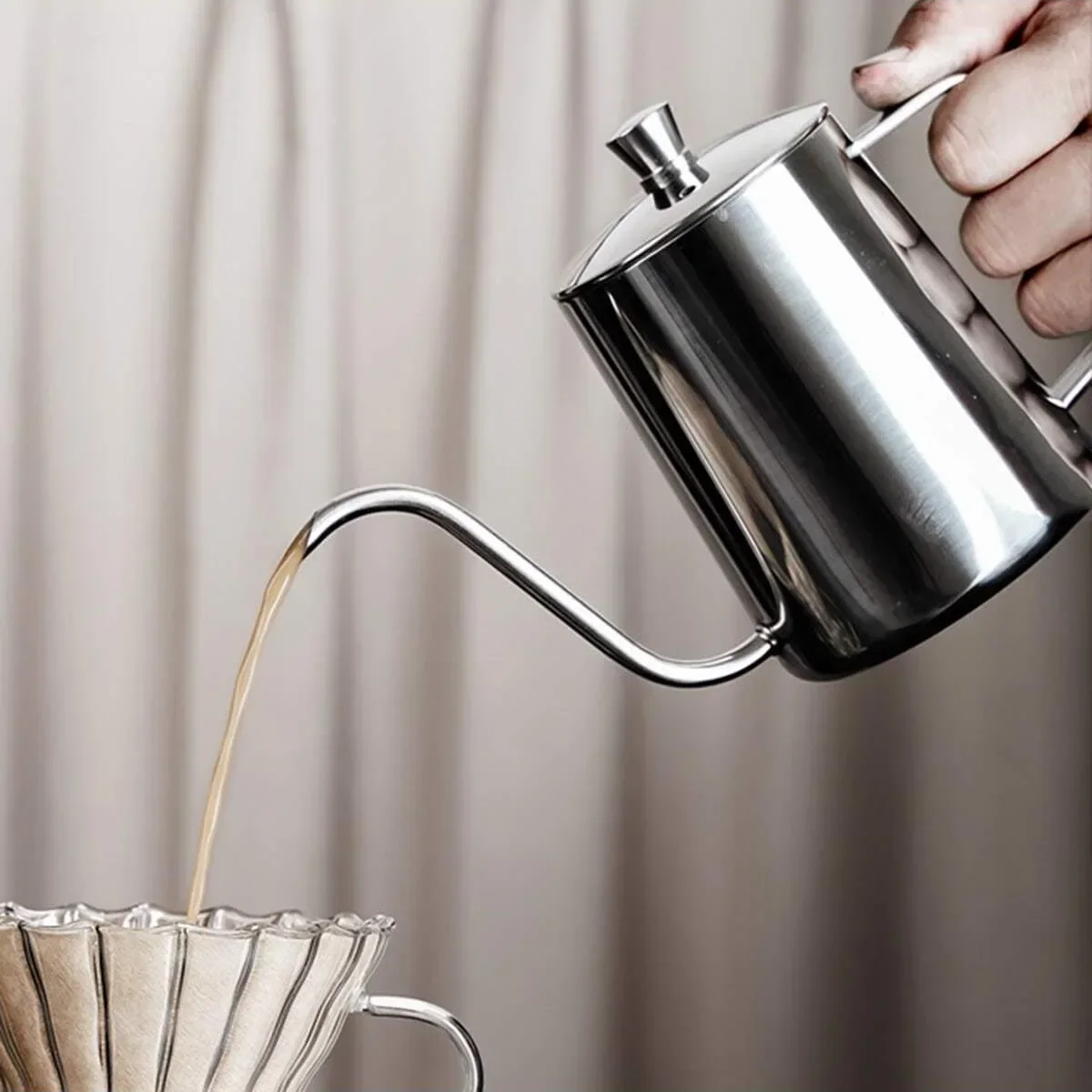 Stainless Steel Pour-over Coffee Maker