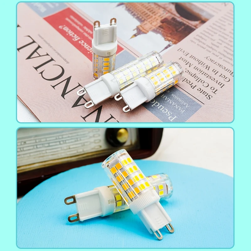 2-10pcs 미니 G9 LED 전구 3W 7W 9W Ampoule Led 램프 AC 220V 옥수수 조명 할로겐 스포트라이트 샹들리에 할로겐 램프 교체