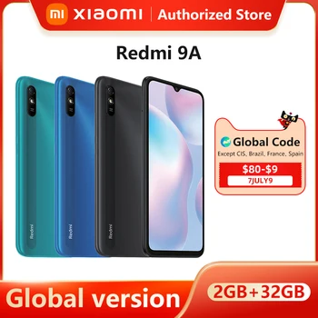 Global Version Xiaomi Redmi 9A 2GB RAM 32GB ROM Smartphone Brand New Telephone MTK Helio G25 Octa Core Redmi9a 32 Mobile Phone 1