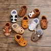 Spring and Autumn Baby Boys and Girls Cute Animal Print Casual Sports Shoes with Rubber Sole Lightweight Walking Shoes 1