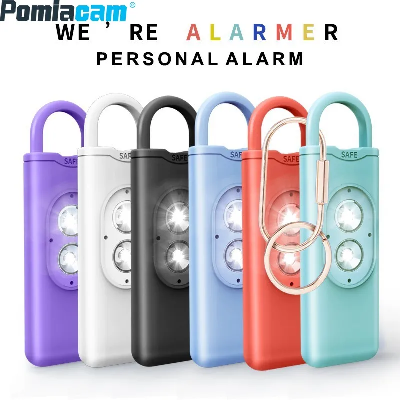 

Alarm Double Flash Light Alarm Keychain High Decibel Anti-wolf Alarm Personal Safety Women's Self-defense Device Loud