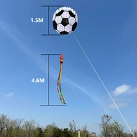 3D 6M Long Floating Tail Football Soft Kite Outdoor Flying on The Beach Professional Kite Easy To Fly Tear Resistant Storage Bag 2