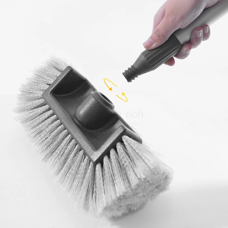 

Auto Telescopic Long Rod Water Spray Brush Automatic Windshield Window Wipe Glass Cleaner Cleaning Tool (Gray) Car Wash