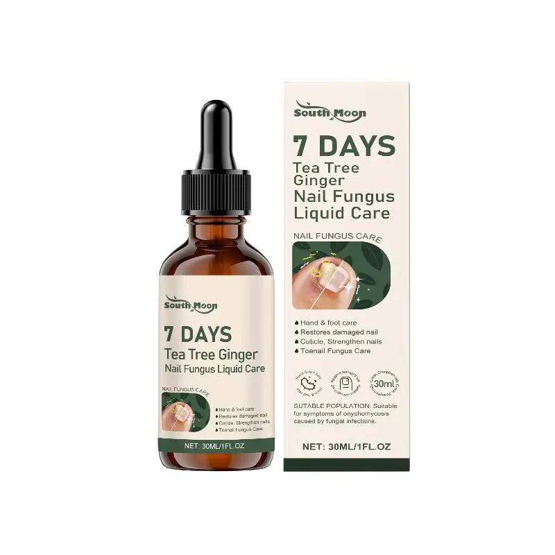 Soluzione Riparatrice per Unghie con Tea Tree e Zenzero, Nutriente per Cuticole, Anti-Infezione, Rinforzante per Piedi Danneggiati - immagine 6