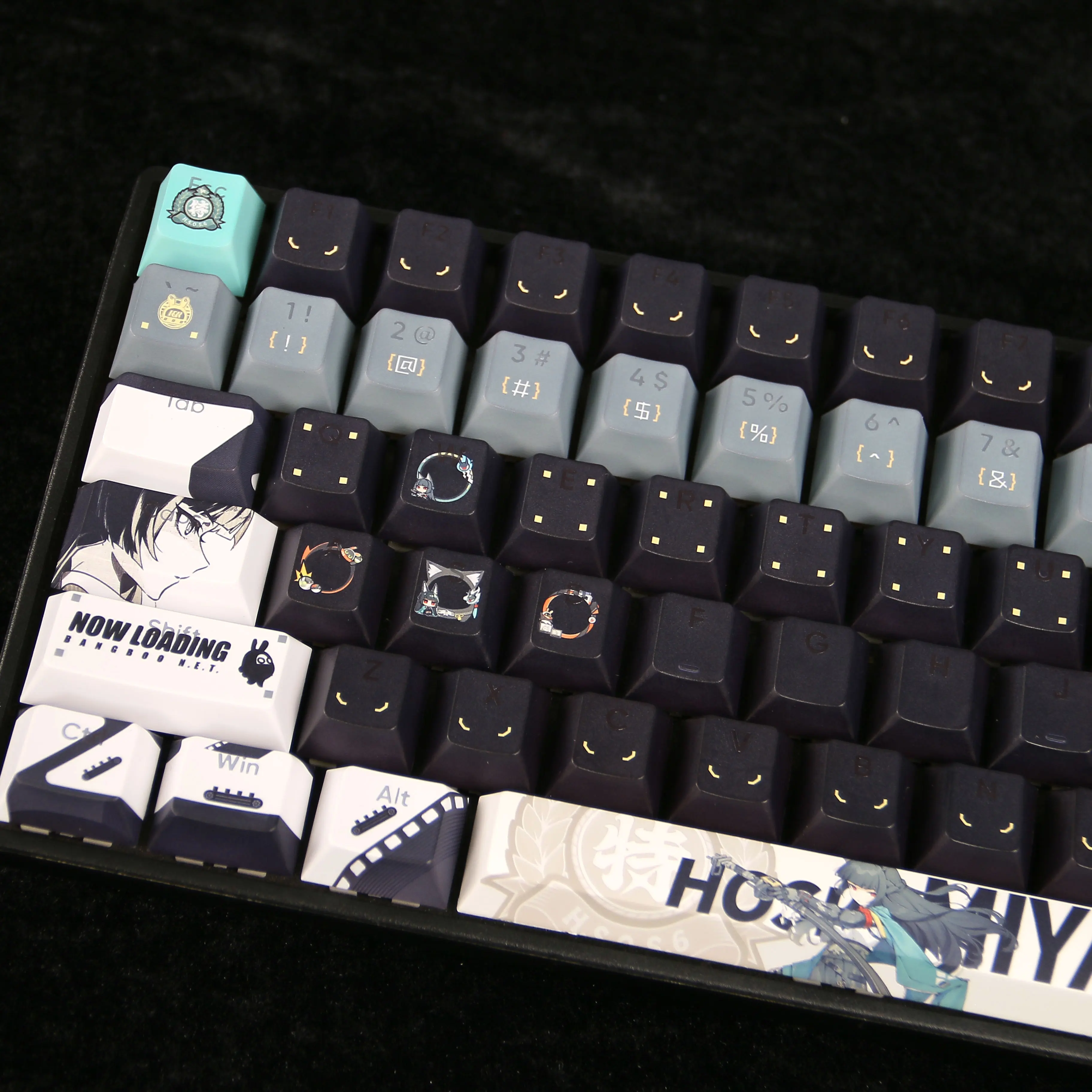 パーツ miyabi Hoshimi Miyabi Keycap PBT Sublimation Cherry Profile Keycaps for