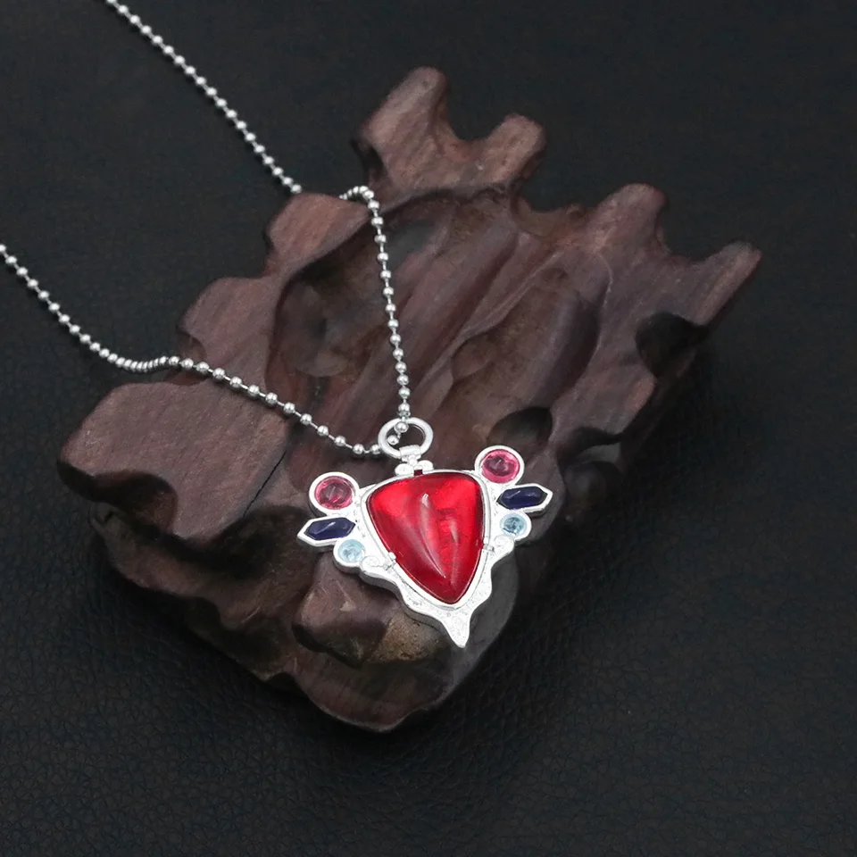 Necklace for Women JoJos Bizarre Adventure Necklaces Red Stone of