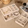 Velvet Acrylic Jewelry Organizer With 3 Drawers Stackable Display Storage Earrings Necklace Bracelets Box Holder Case For Women 1