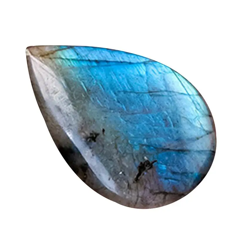 Palm Stone Moon Rocks Labradorite Stone Water Drop Ornament Pietre Lucidate Da Collezione Per Gioielli Collane Bracciali Fai Da Te