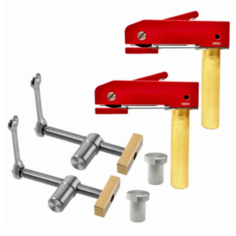 

Woodworking Desktop Clip Brass Fast Fixed Clip Quick Fixture Clamping Tool And Work Benches Hold Down Bench Kit